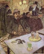unknow artist Lautrec-s Monsieur Boileau at the Cafe Germany oil painting artist
